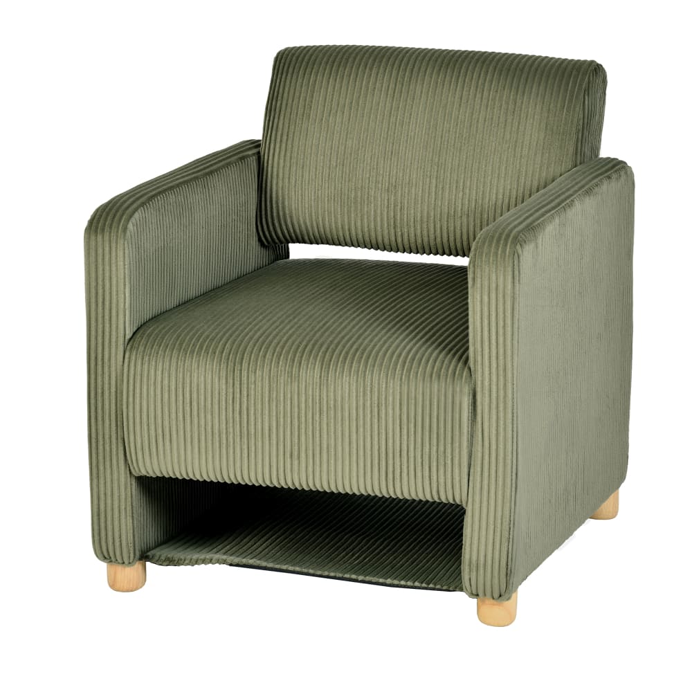 Fauteuil en velours côtelé - sac