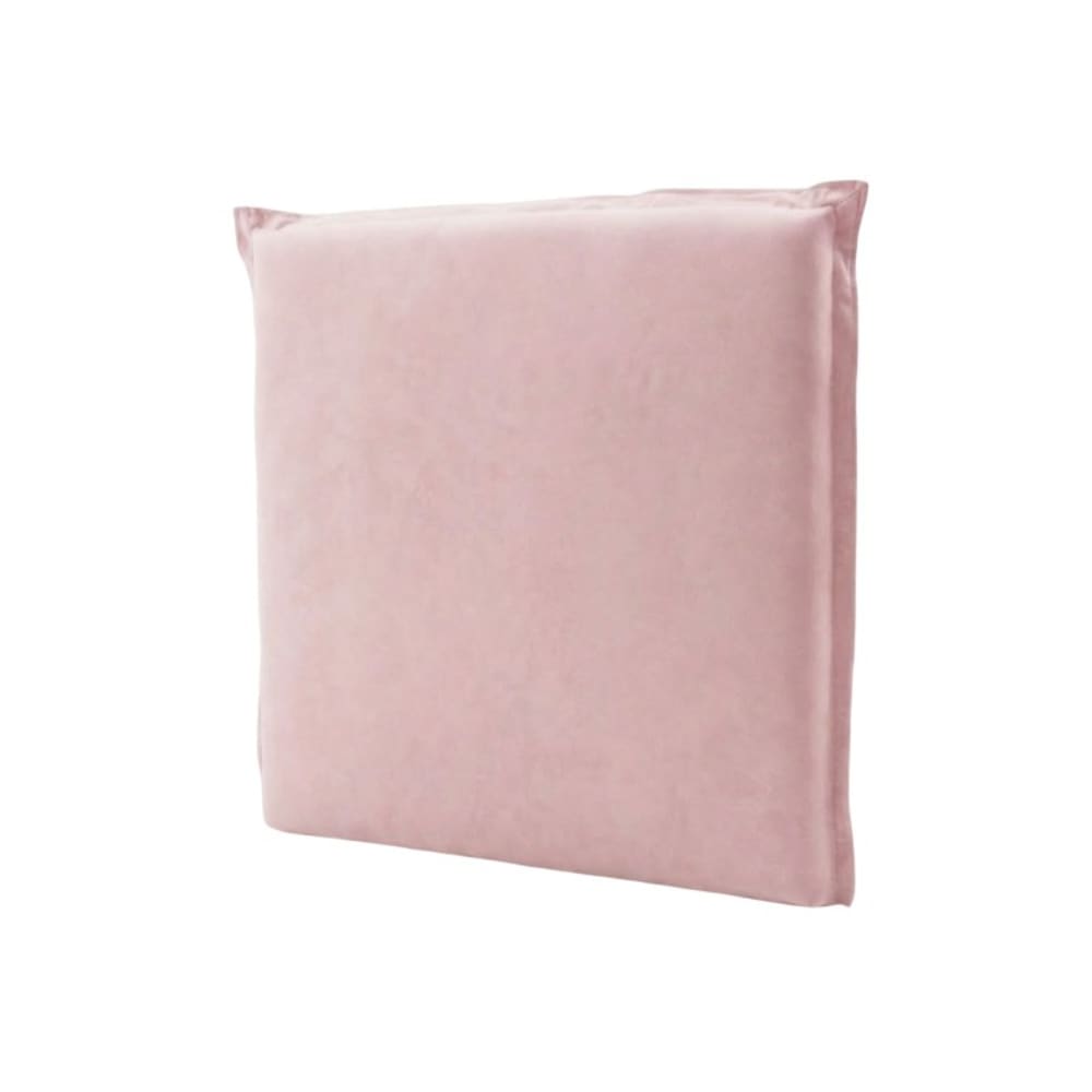 Tête de lit tapissée aggloméré rose 100x107x7,5cm