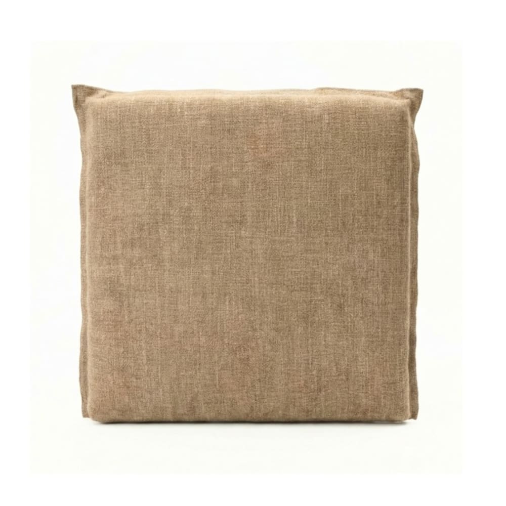 Tête de lit tapissée aggloméré marron 100x107x7,5cm