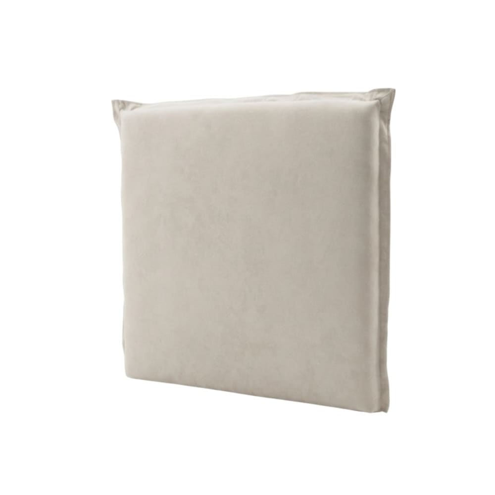 Tête de lit tapissée capitone beige 100x107x7,5cm