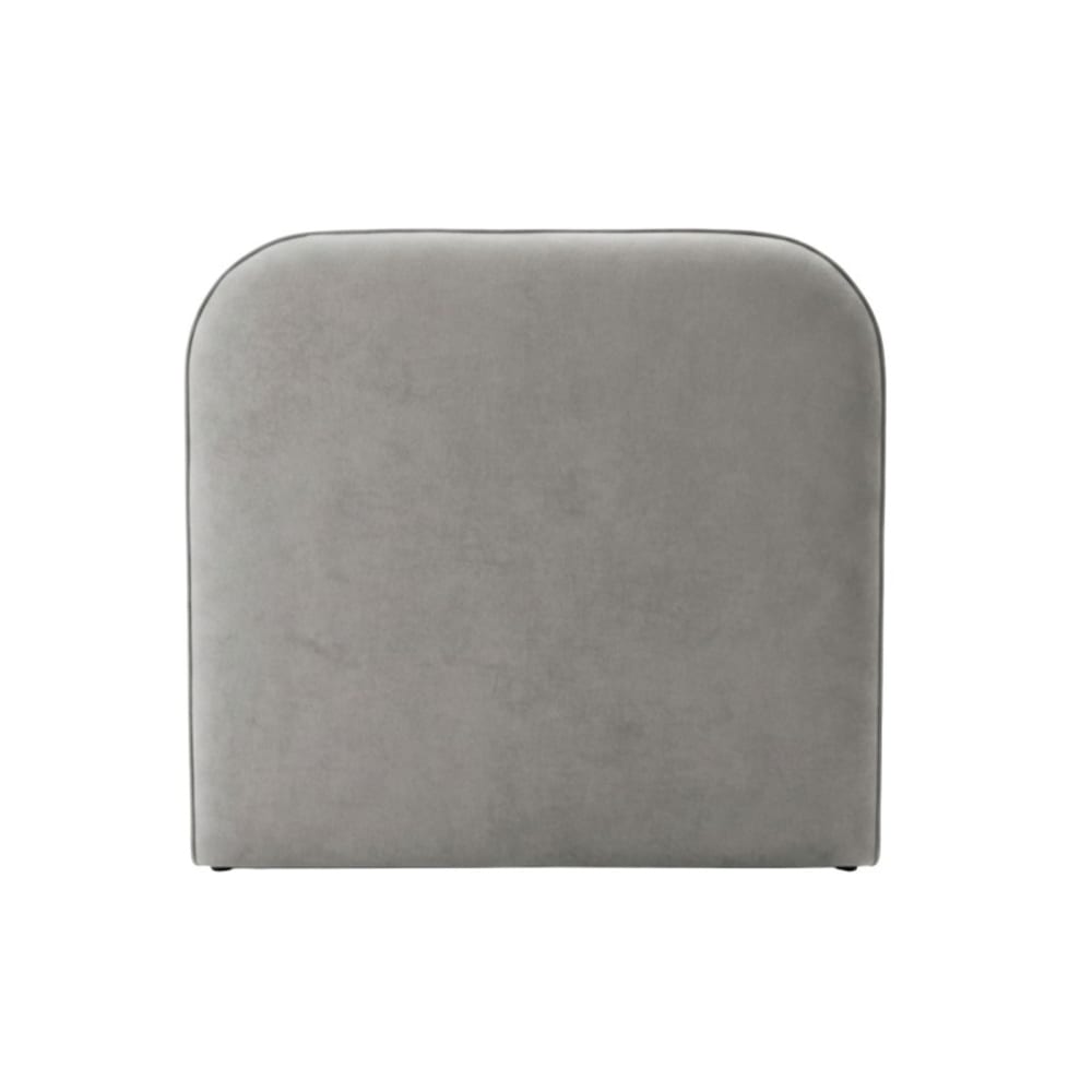 Tête de lit rembourrée aggloméré gris 100x107x9,5cm