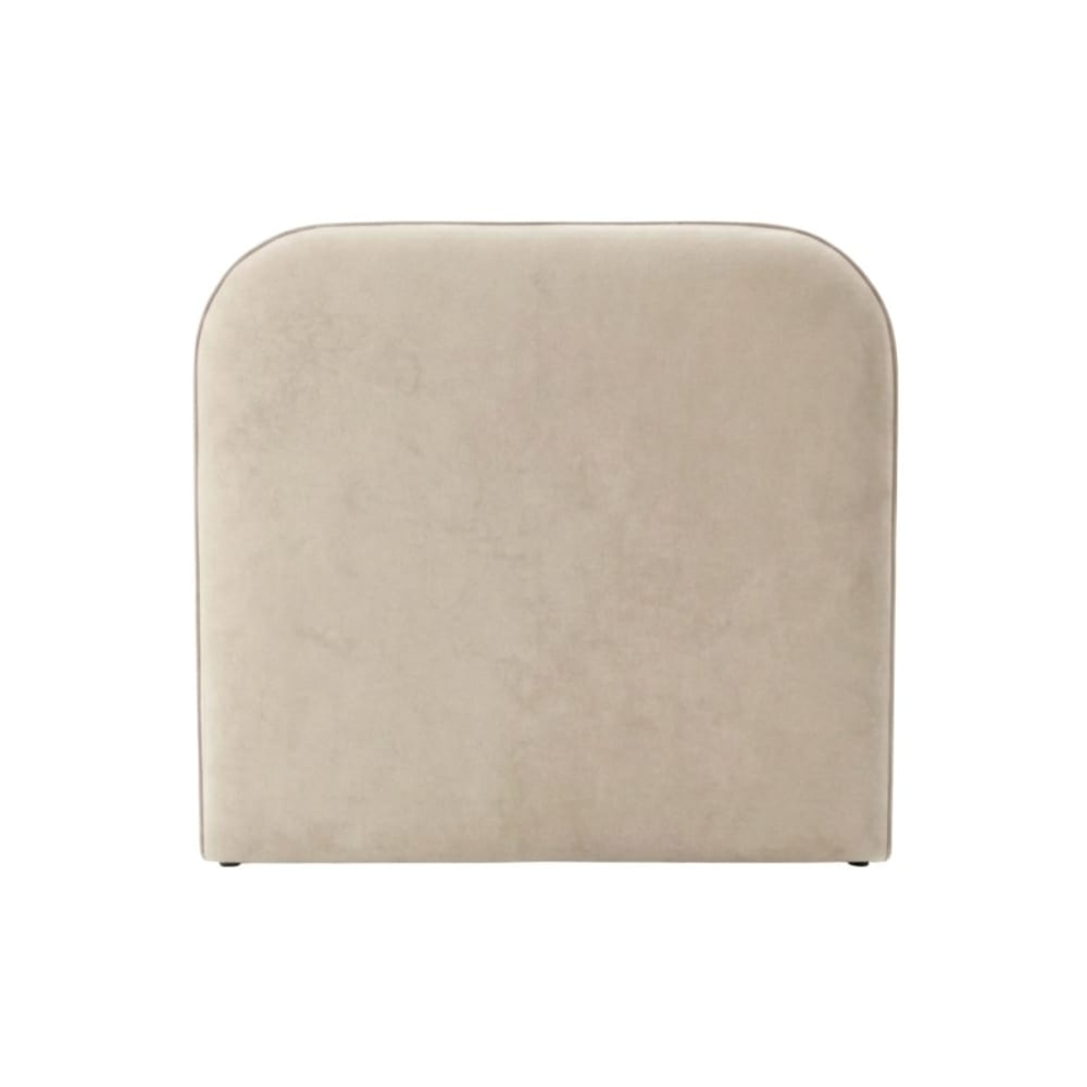 Tête de lit rembourrée aggloméré beige 100x107x9,5cm