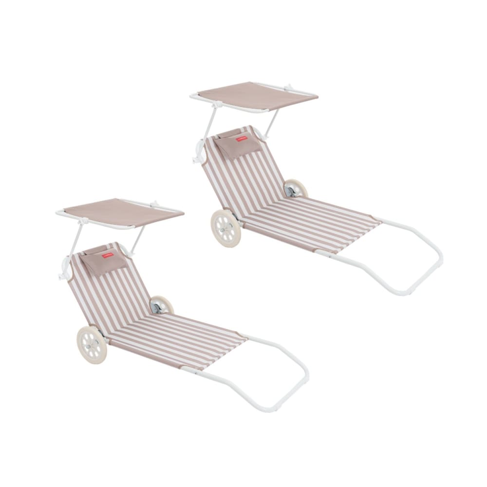 Lot 2 Chaises plage