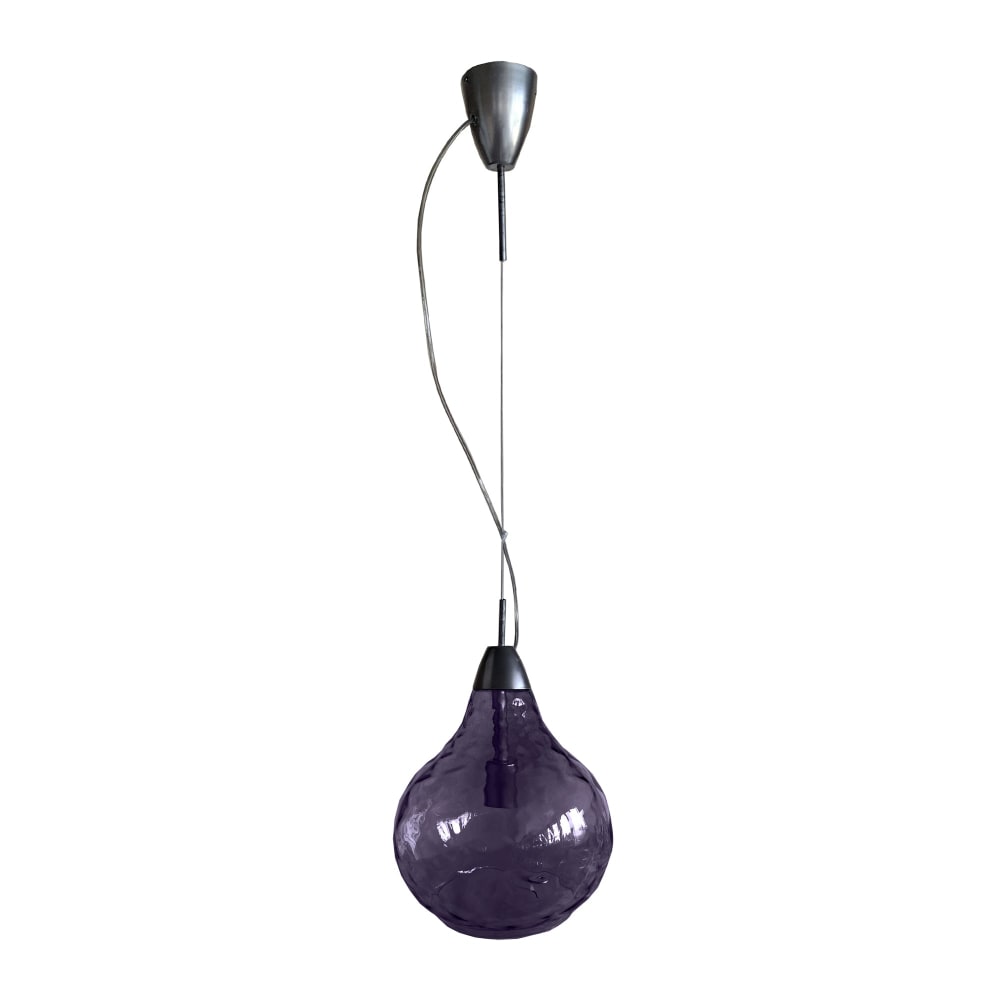 Suspension métal cloche lilas D30cm — vue 4