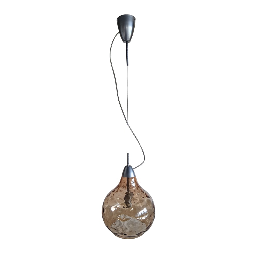 Suspension métal cloche ambre D30cm — vue 4