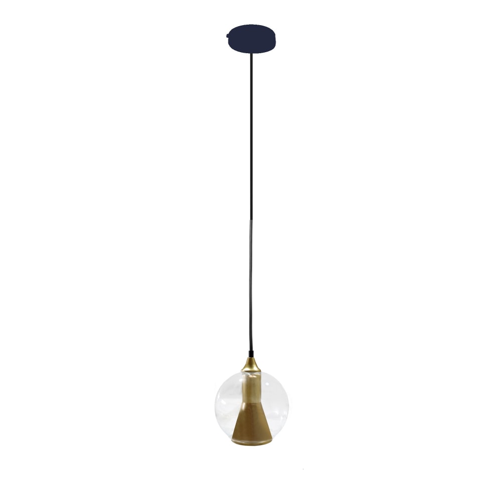 Suspension métal cable asymétrique or D18cm — vue 4