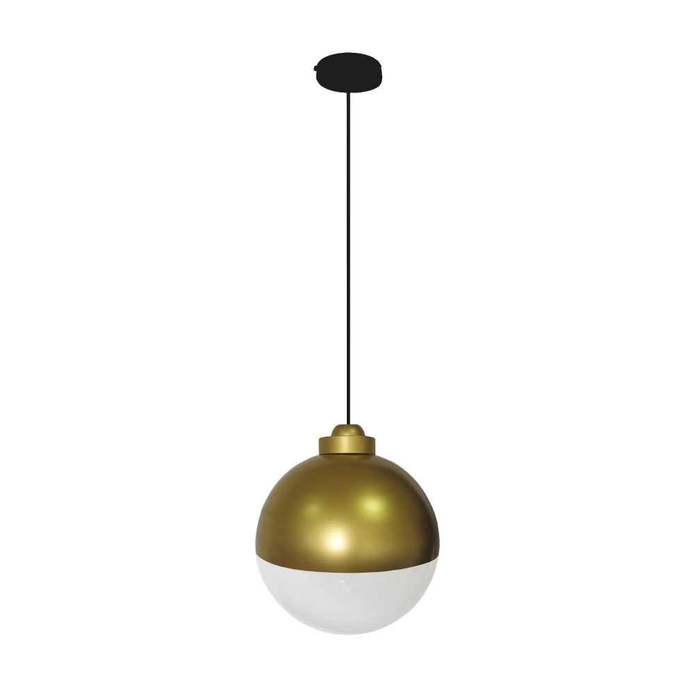Suspension métal cable globe or D35cm — vue 4
