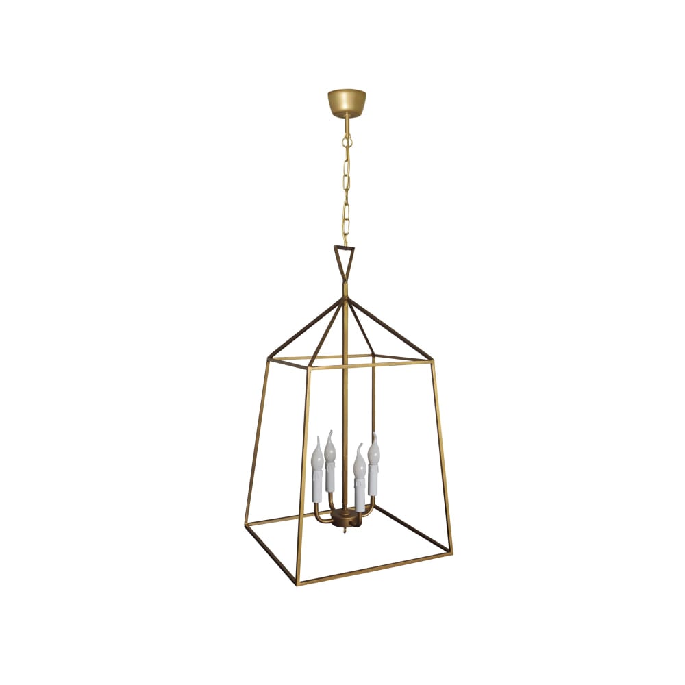 Suspension métal cable carré bronze D0cm — vue 4