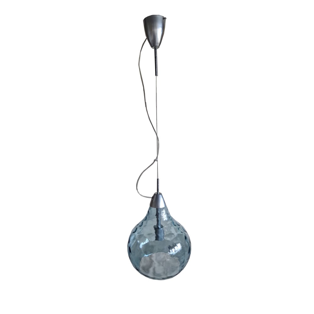 Suspension métal cloche bleu D30cm — vue 4