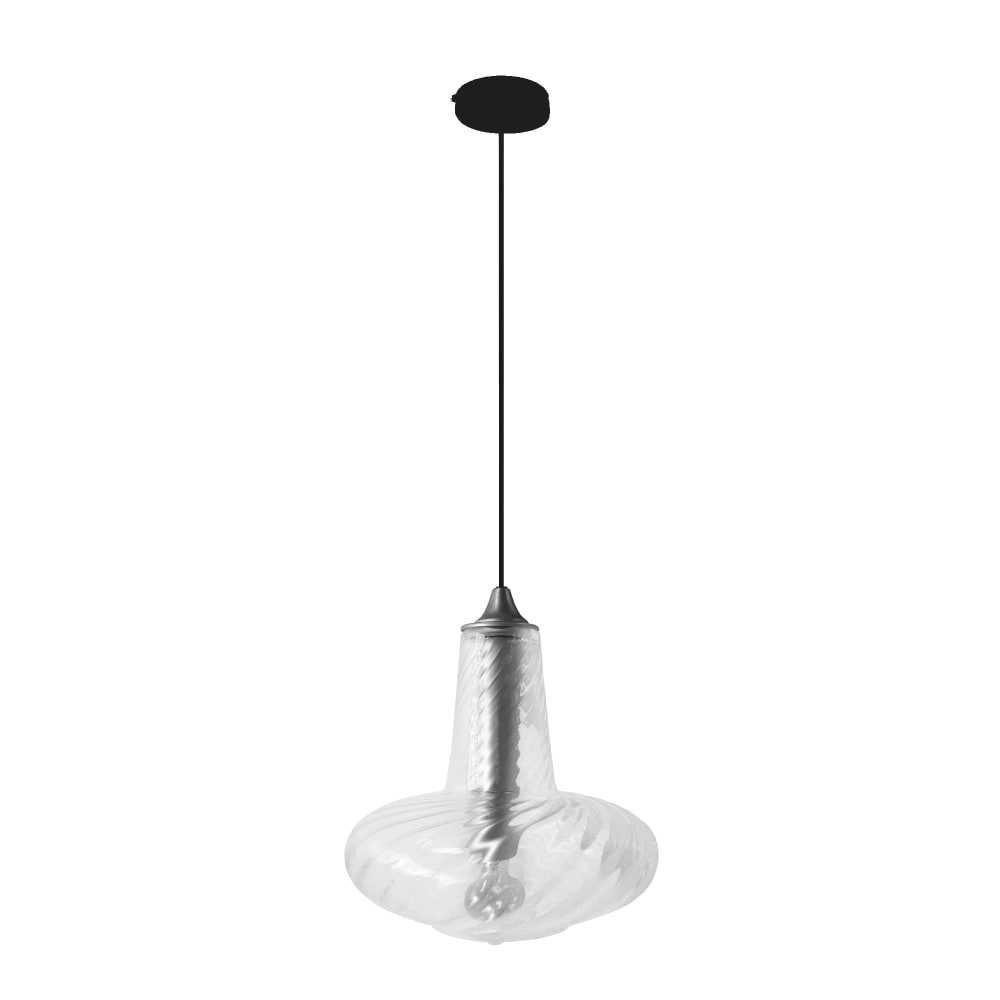 Suspension métal carafe chrome D30cm — vue 4