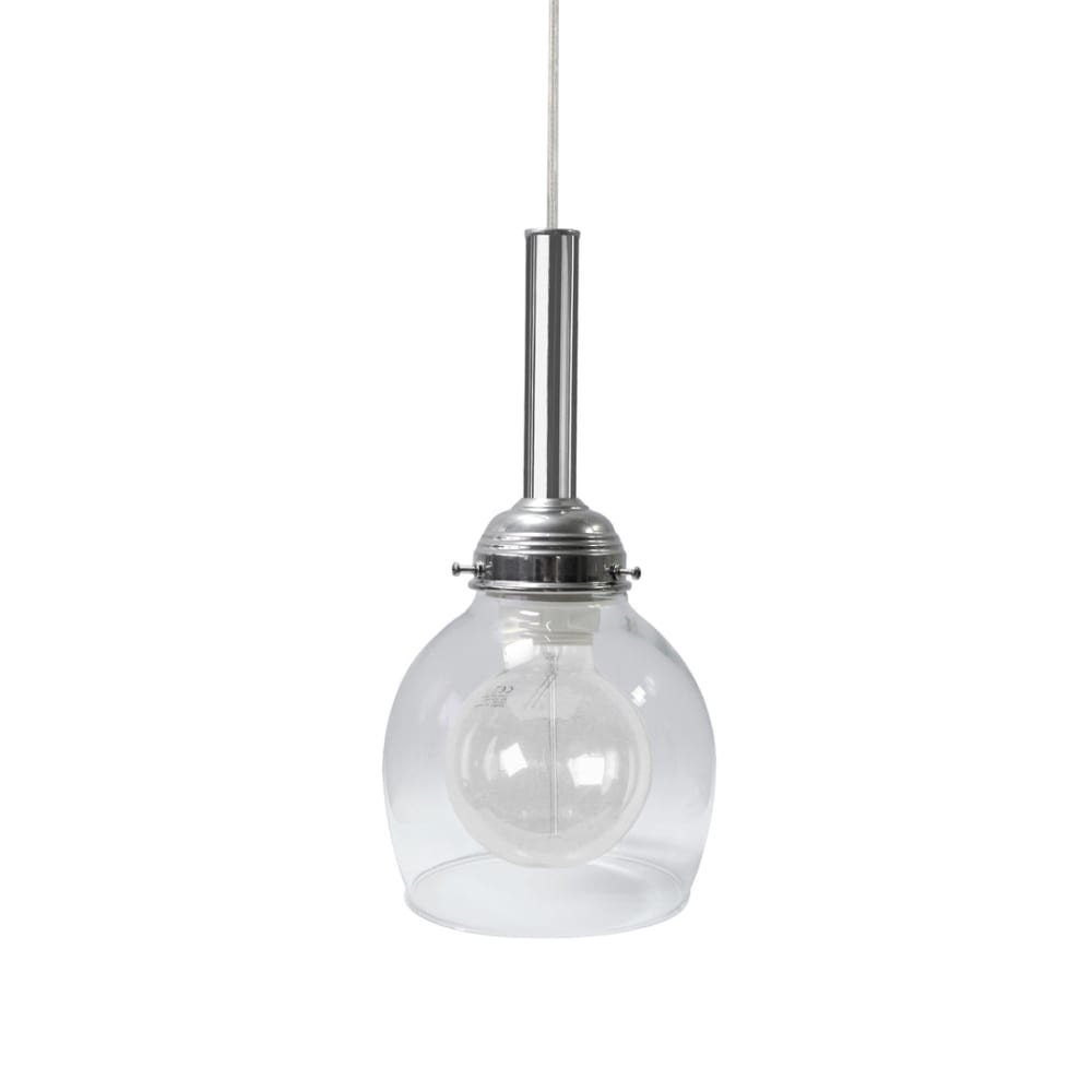 Suspension métal  cable - chrome