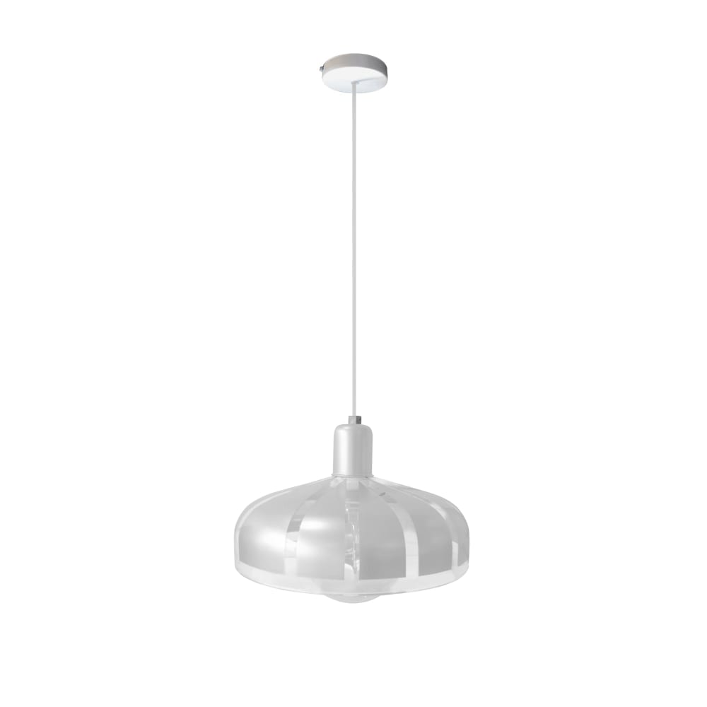 Suspension métal dôme blanc D29cm — vue 4