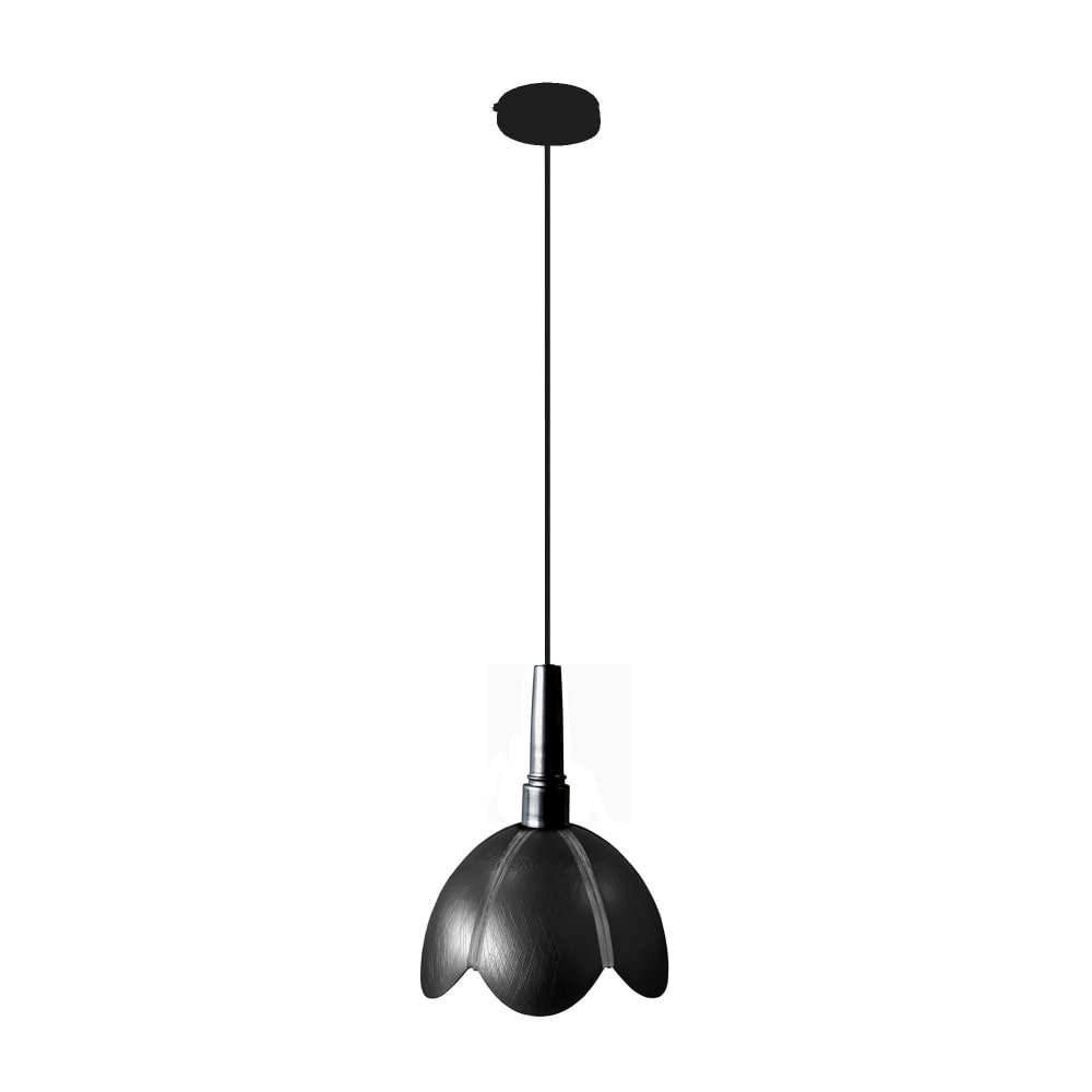 Suspension métal cable cloche noir D25cm — vue 4
