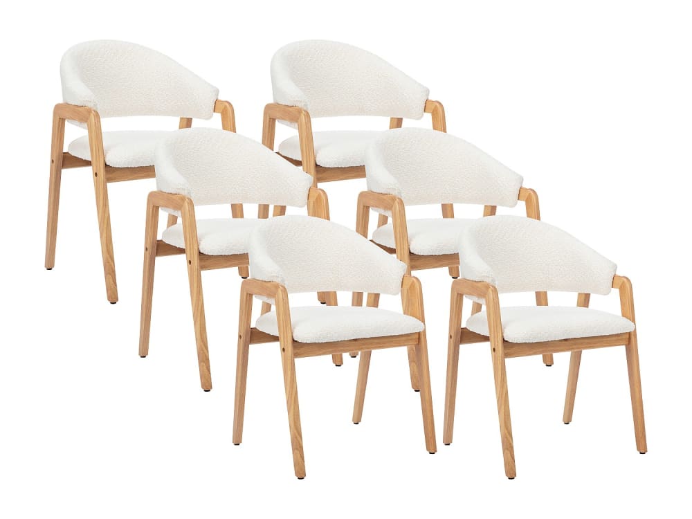 Lot de 6 chaises  blanc