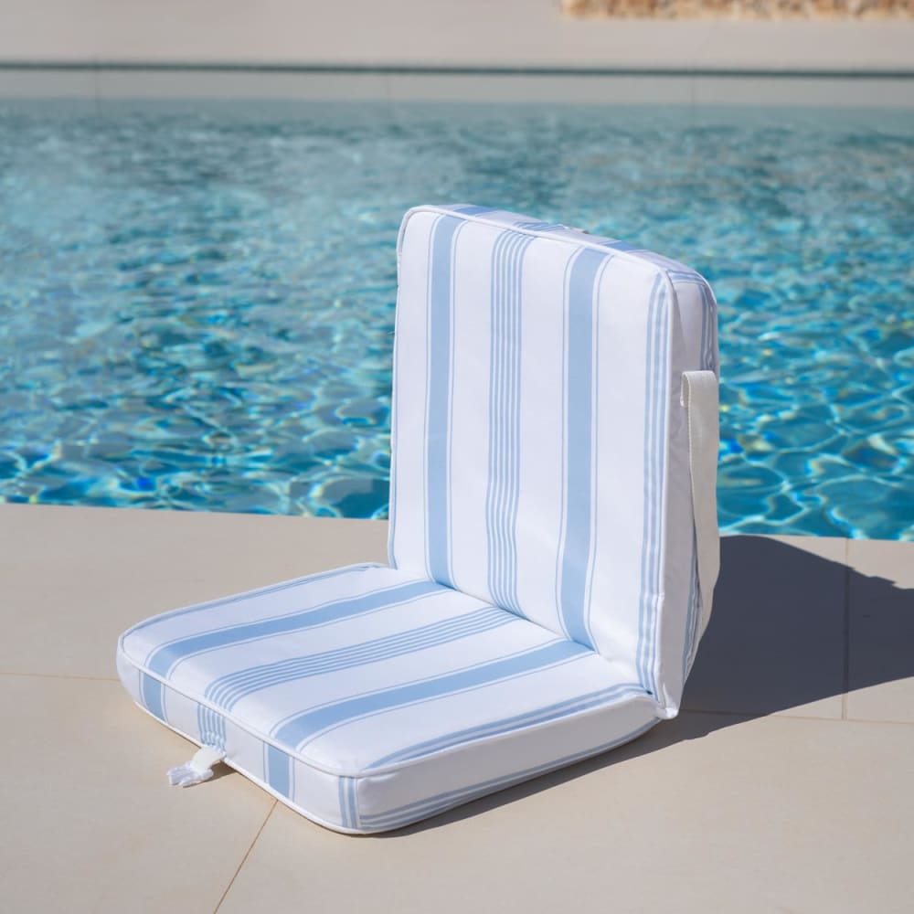 2er Set klappbare Strandstühle, Blau - Maisons Du Monde
