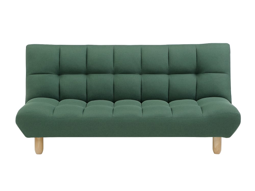 Canapé convertible polyester 3 places vert}