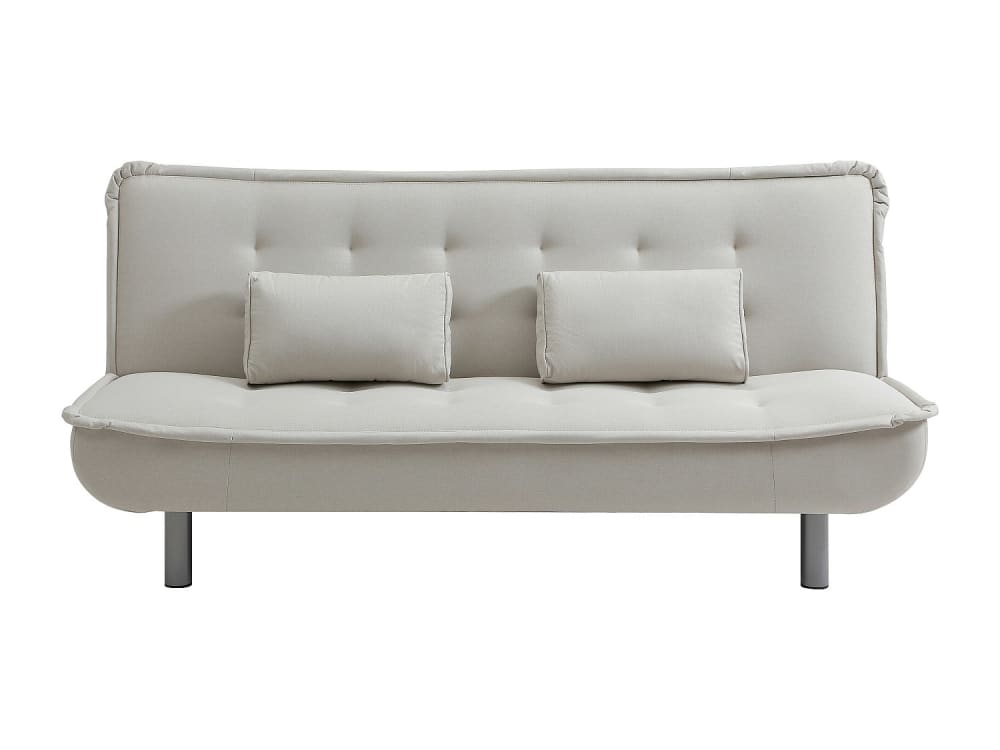 Canapé convertible microfibre 3 places beige}