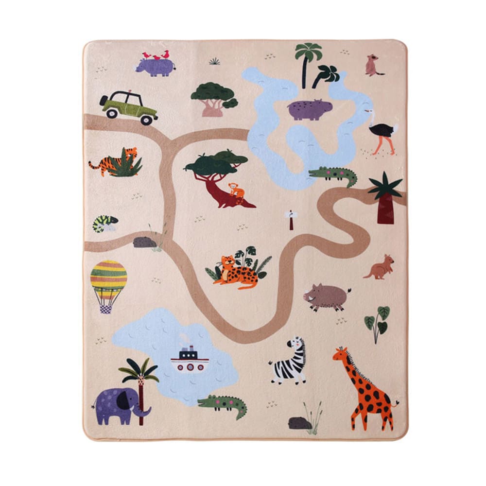 HAKUNA MATTE Cloud Rug 160 X 120 Cm Safari MEHRFARBIG PVC - POLYVINLYCHLORID Kinder