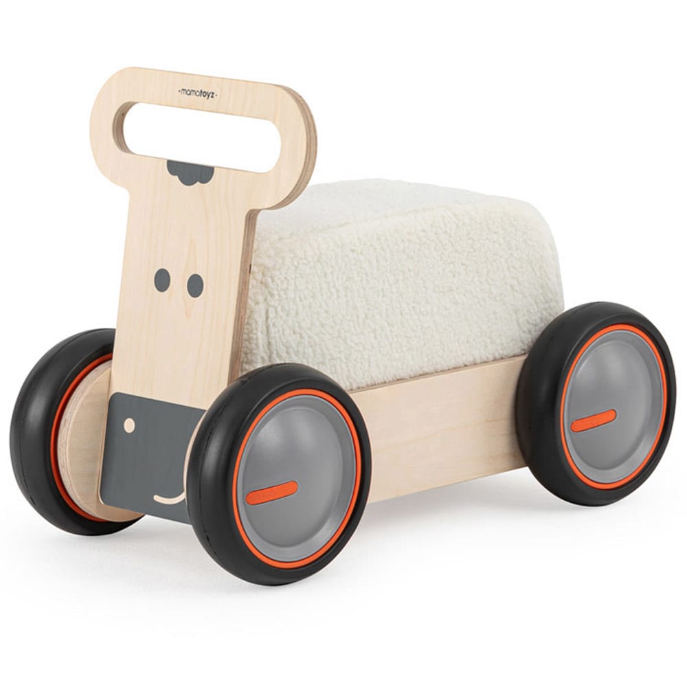 MAMATOYZ Driveme Soft Mucca 10+ Vierrad BEIGE Öko-Tex Zertifikat HOLZ Kinder