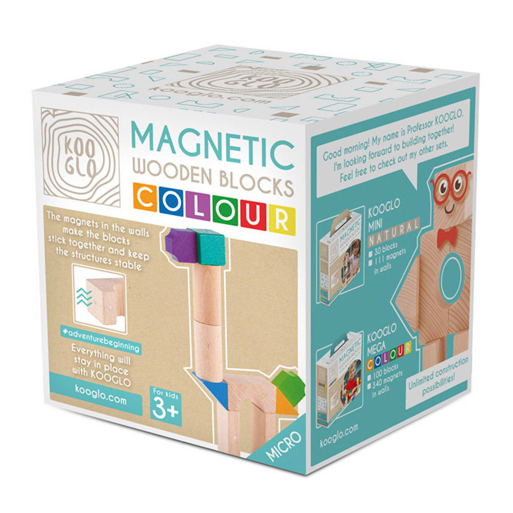 KOOGLO Micro Giraffe Set Mit 10 Magnetischen Holzfiguren MEHRFARBIG HOLZ Kinder