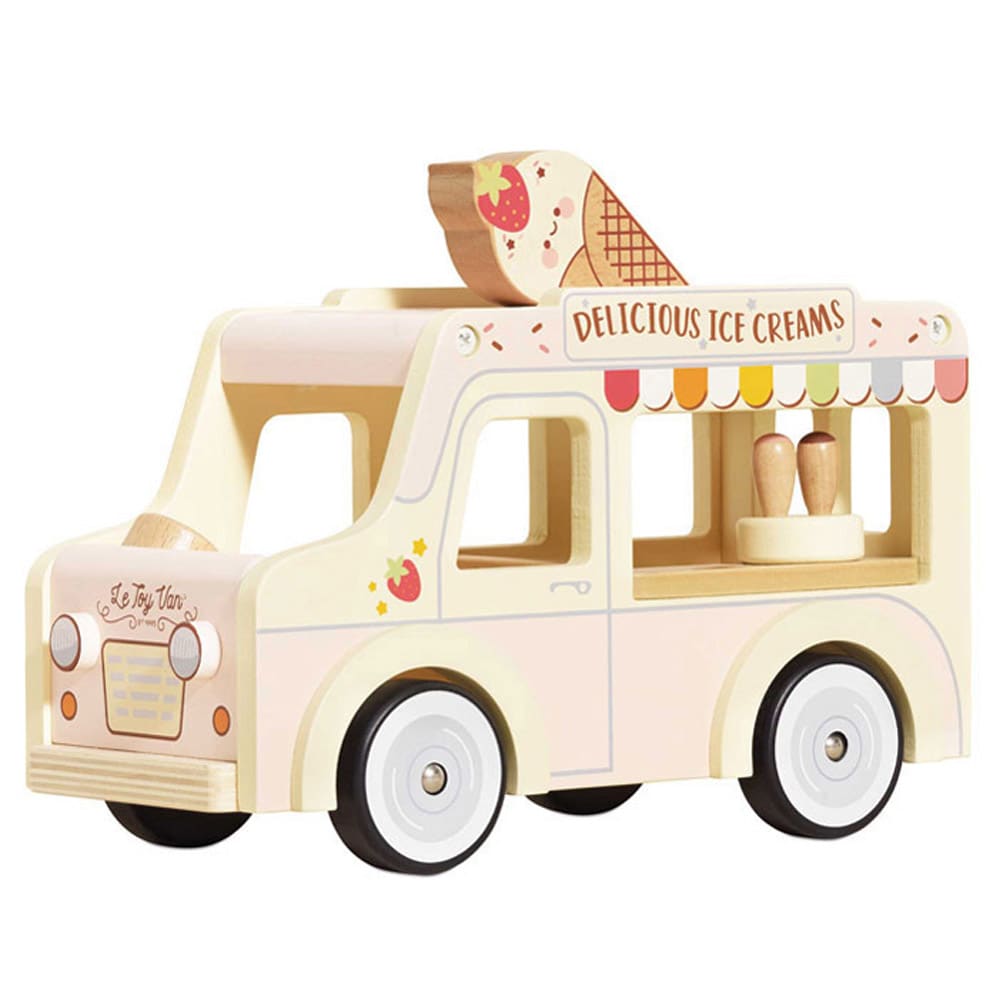 Le Toy Van Dolly Eiswagen (Ab 3 Jahren) ROSA HOLZ Kinder