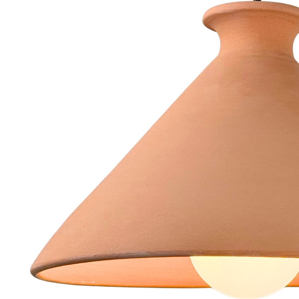 Suspension en terre cuite naturelle d.25cm — vue 4