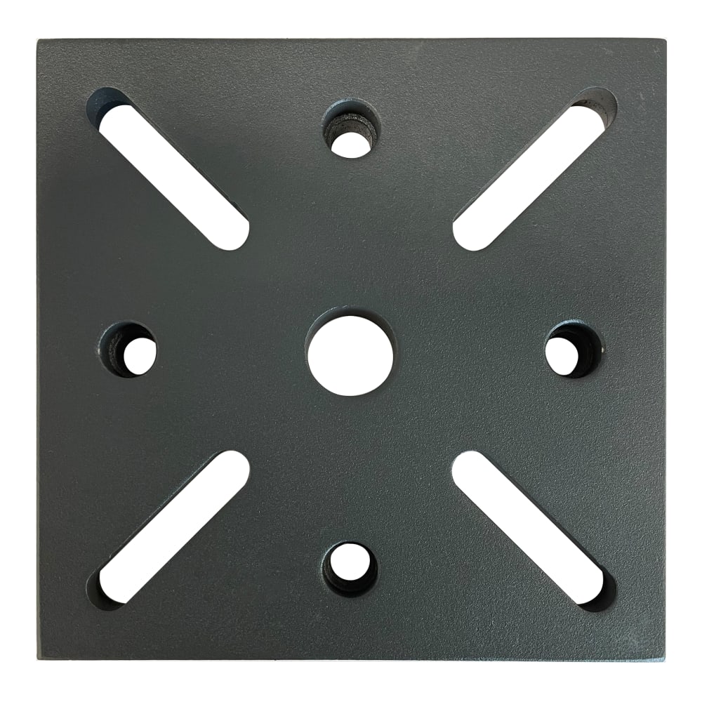 Adaptateur de pied de parasol, acier, noir
