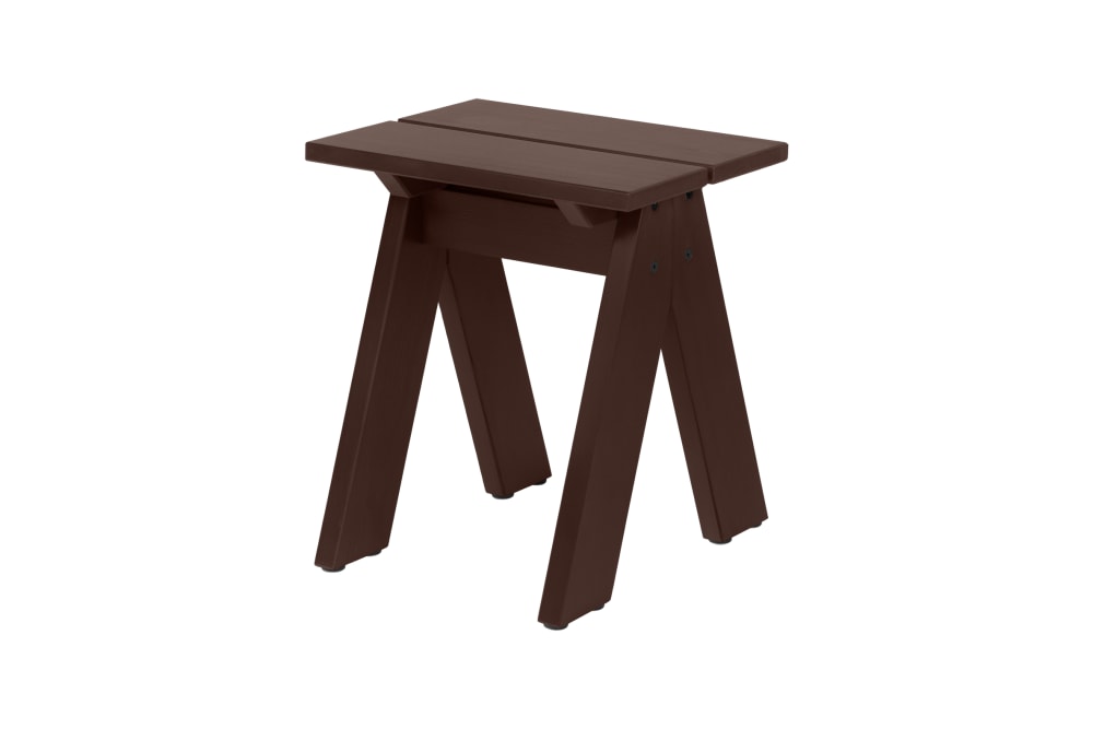Tabouret d'extérieur en pin 40 x 40 x 44 cm - cocoa brown