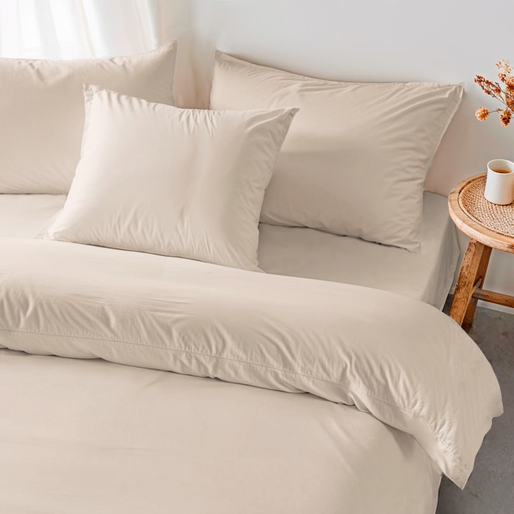 Kissenbezug Baumwolle 200TC Beige 2(50x80 cm) - Maisons Du Monde