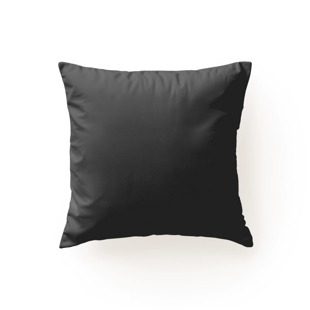 Taie de coussin coton 200 fils anthracite 65x65 cm