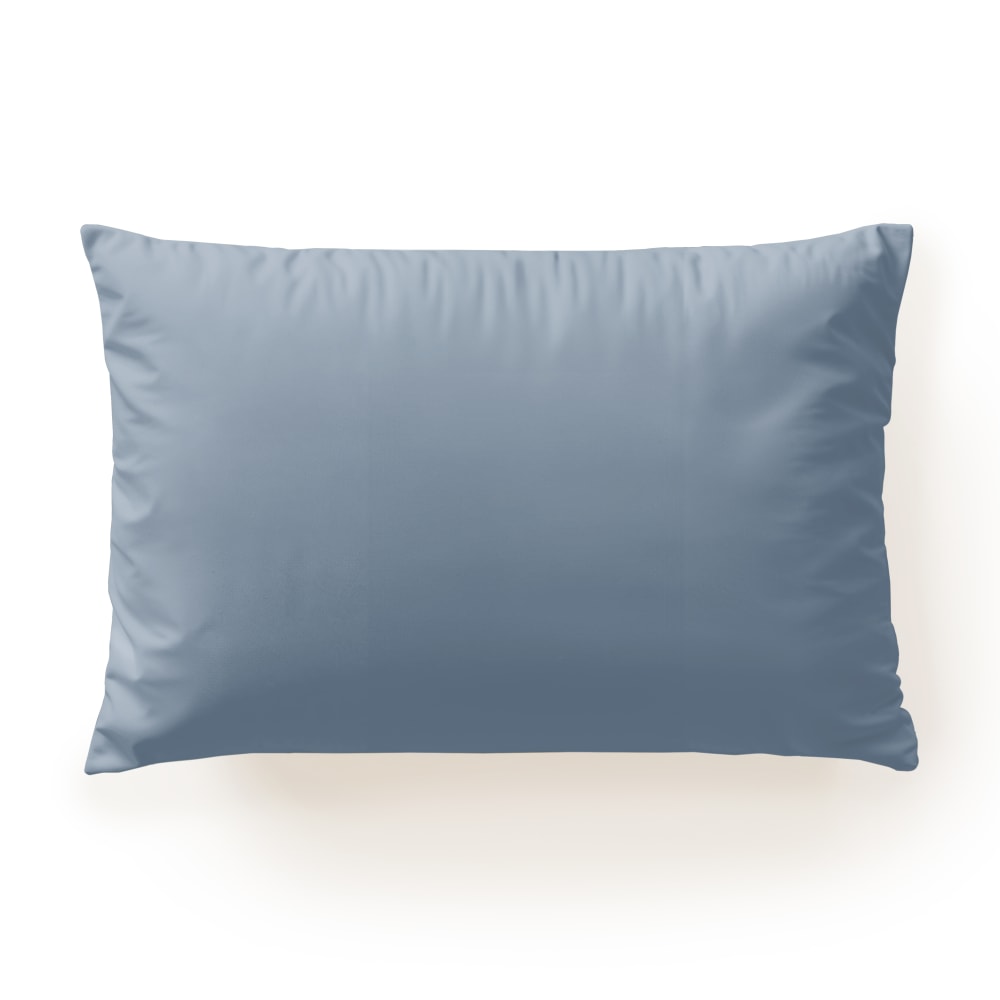 Taie d’oreiller coton 200 fils bleu 50x80 cm