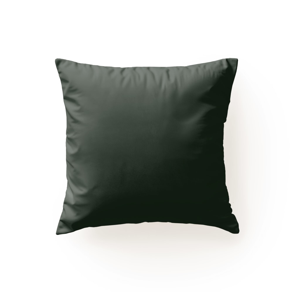 Taie de coussin coton 200 fils vert bouteille 65x65 cm