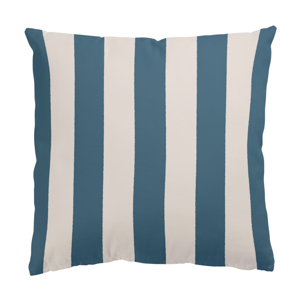 micasia Dekokissen Ocean Blue Große Streifen aus Polyester, blau 50 x 50 cm style seaside Öko-Tex Zertifikat - Stoff