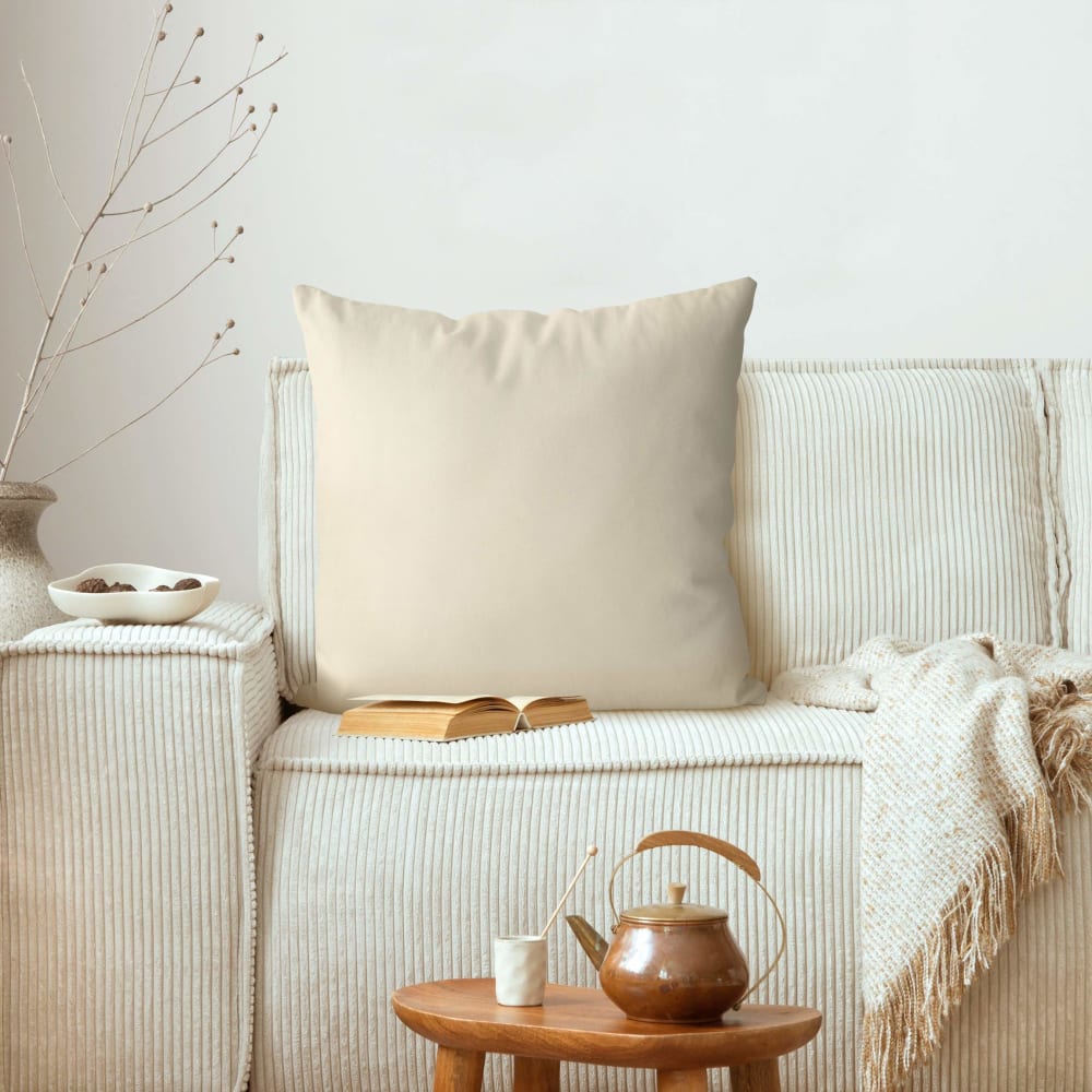 Dekokissen Kaschmir-Feeling, beige 40 x 40 cm - Maisons Du Monde