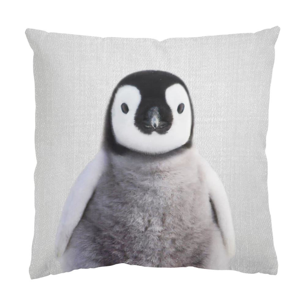micasia Dekokissen Baby Pinguin Pepe aus Polyester, grau 50 x 50 cm style modern Öko-Tex Zertifikat - Stoff