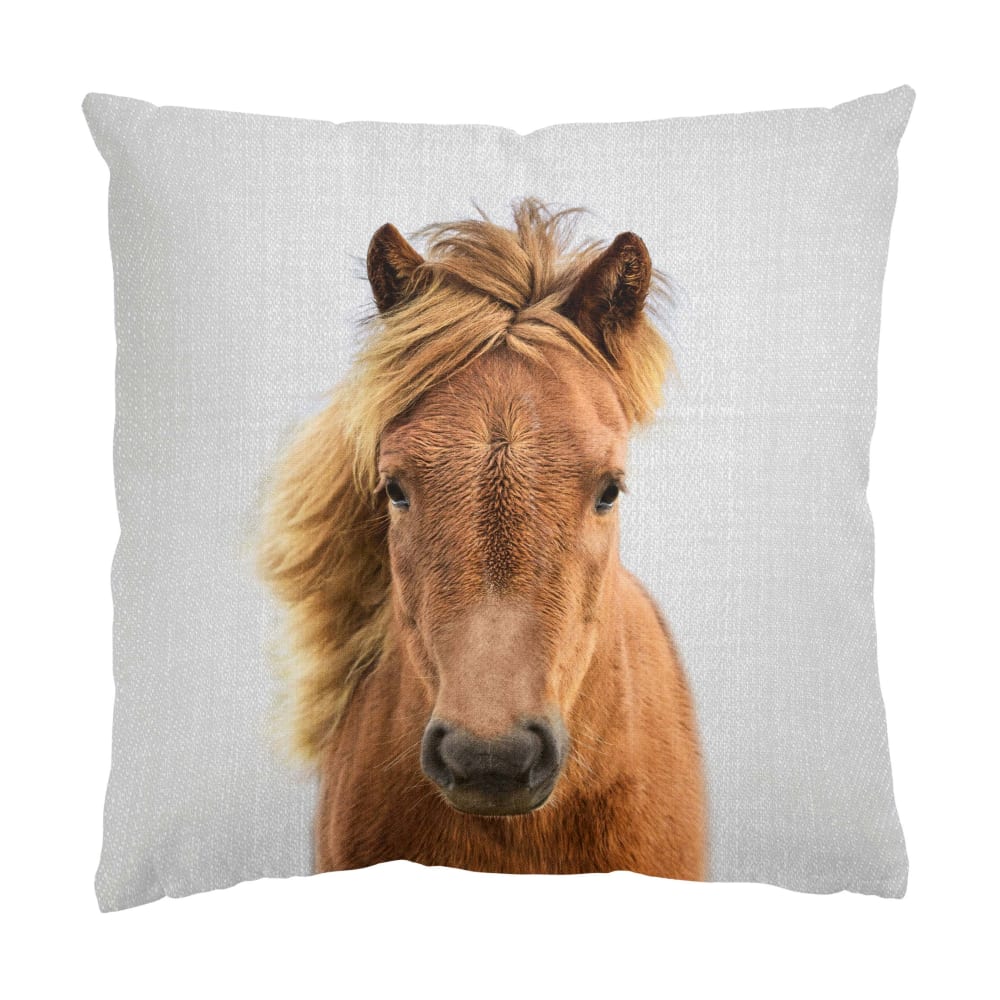 micasia Dekokissen Pferd Pauline aus Polyester, grau 40 x 40 cm style landhaus Öko-Tex Zertifikat - Stoff