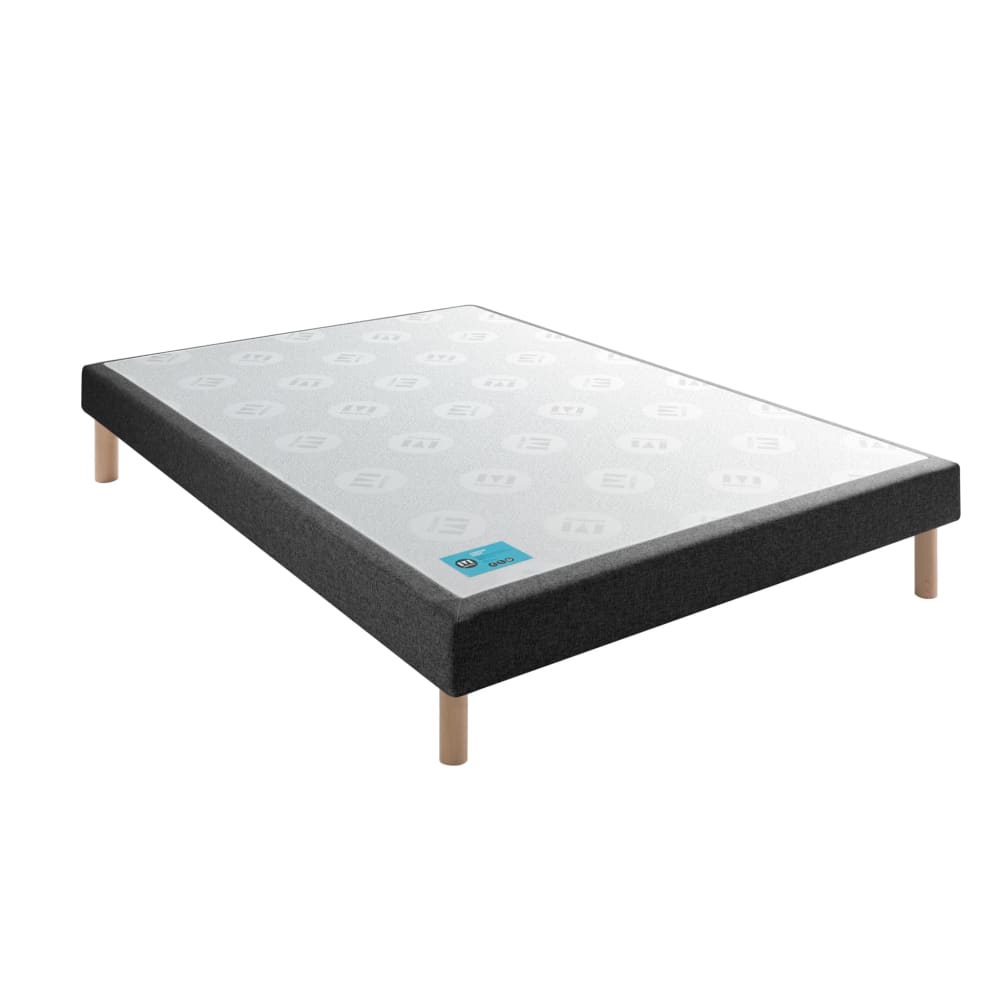 Sommier tapissier ferme gris anthracite 140x190 Sommier tapissier ferme gris anthracite 140x190
