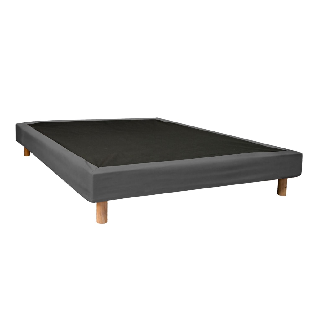 Cache-sommier intégral anthracite 160x200 cm - Maisons du Monde
