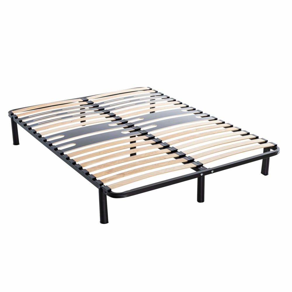 Sommier cadre à lattes métal en kit 5 zones morphologiques 140x190