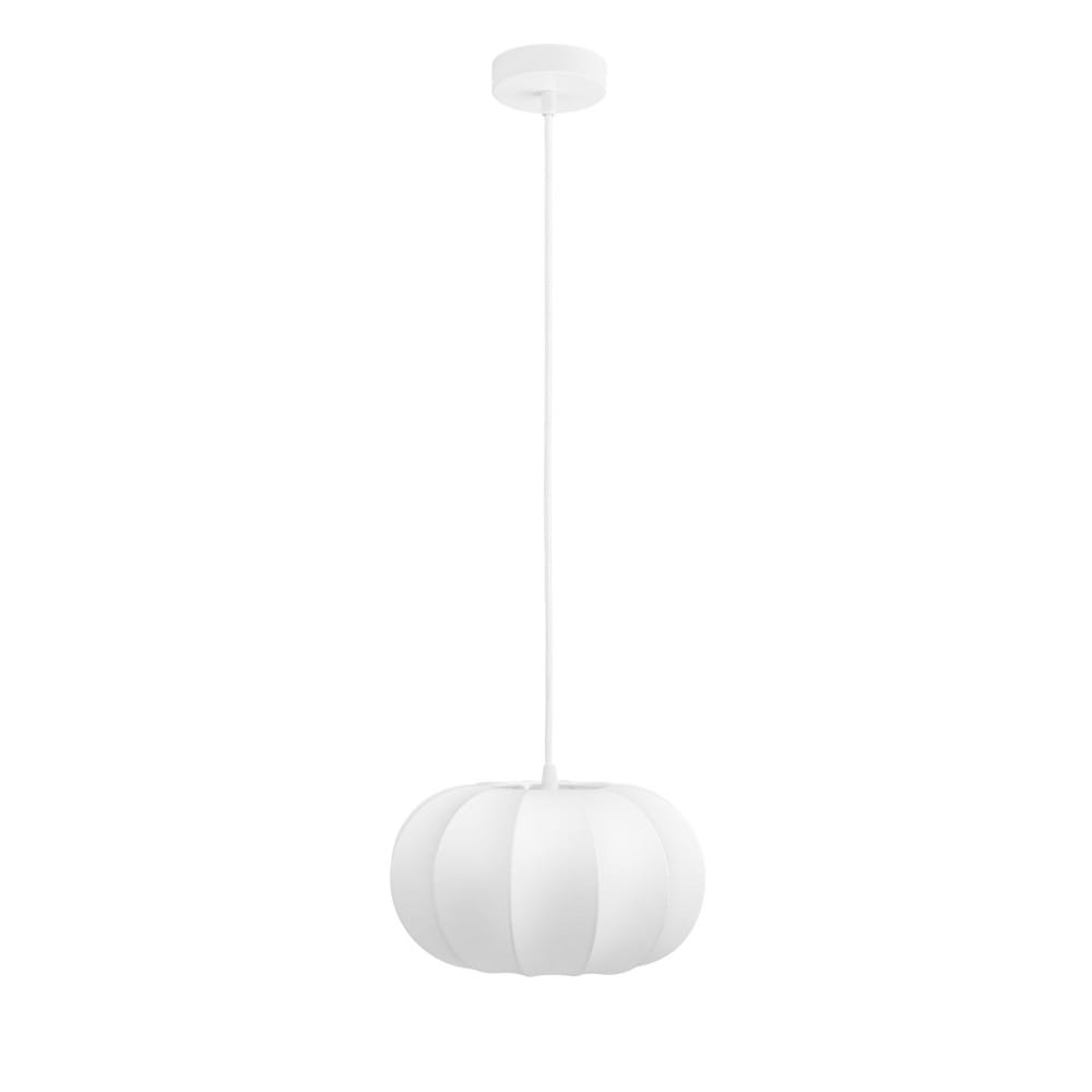 Suspension ronde en soie ø28cm - Blanc