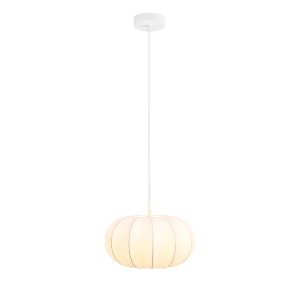 Suspension ronde en soie ø28cm - blanc — vue 4