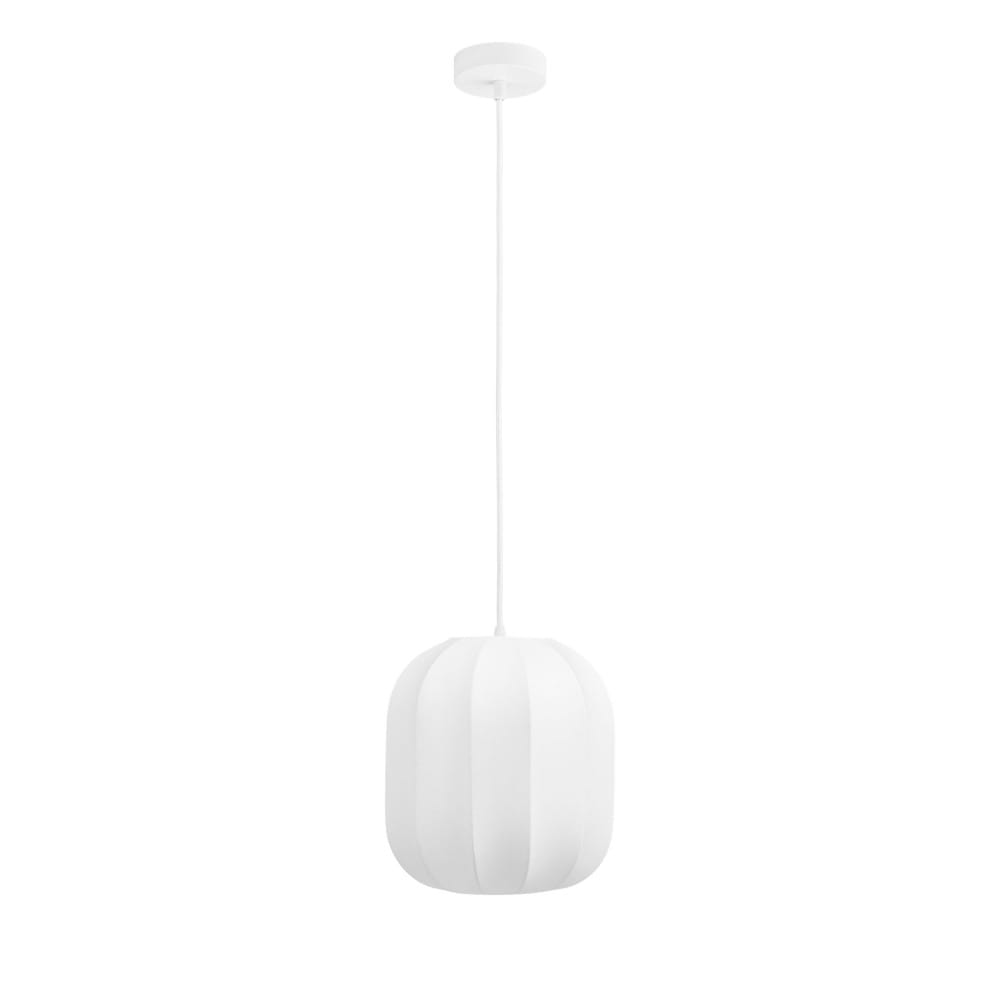 Suspension ronde en soie ø25cm - Blanc