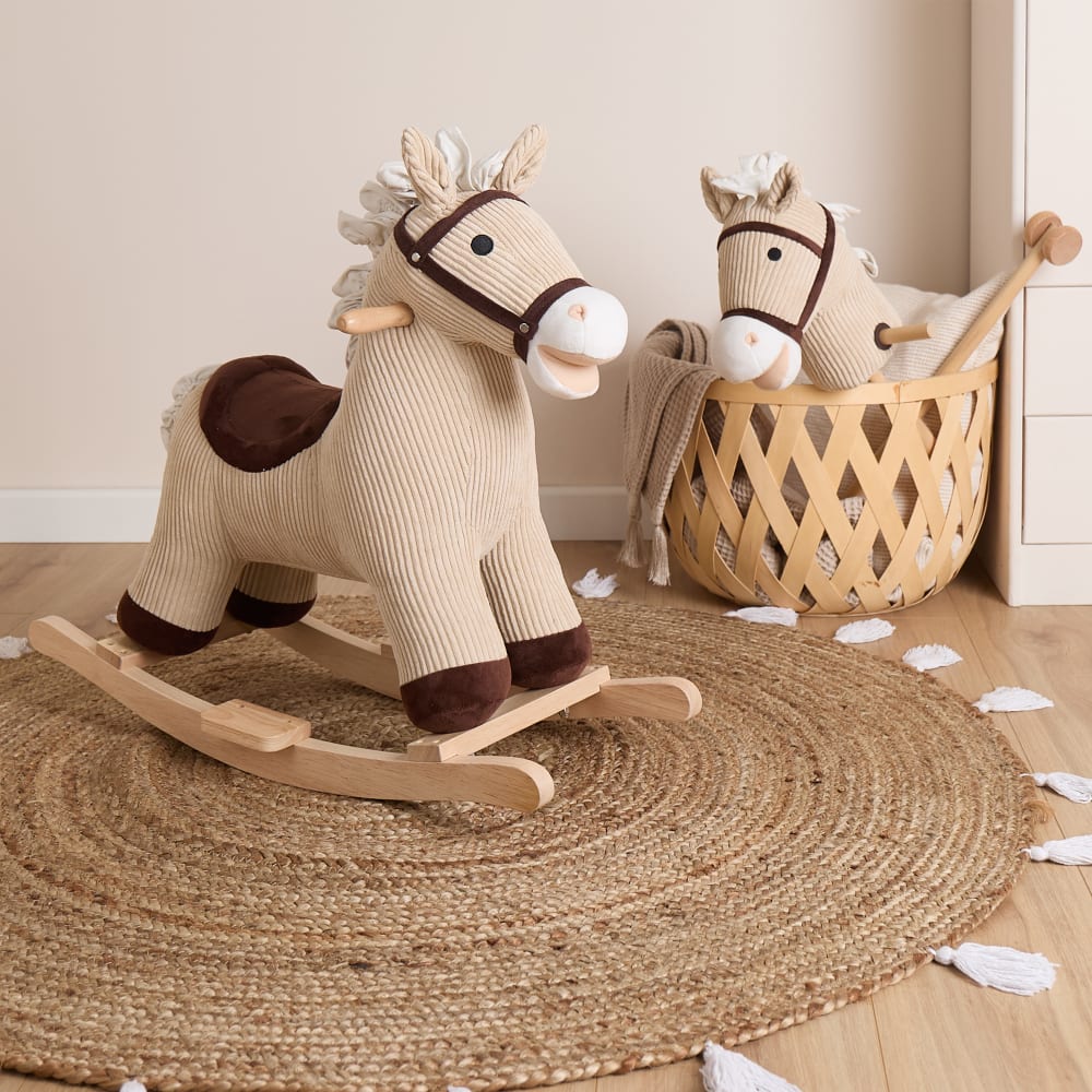 Schaukelpferd Lucky aus Plüsch - Maisons Du Monde