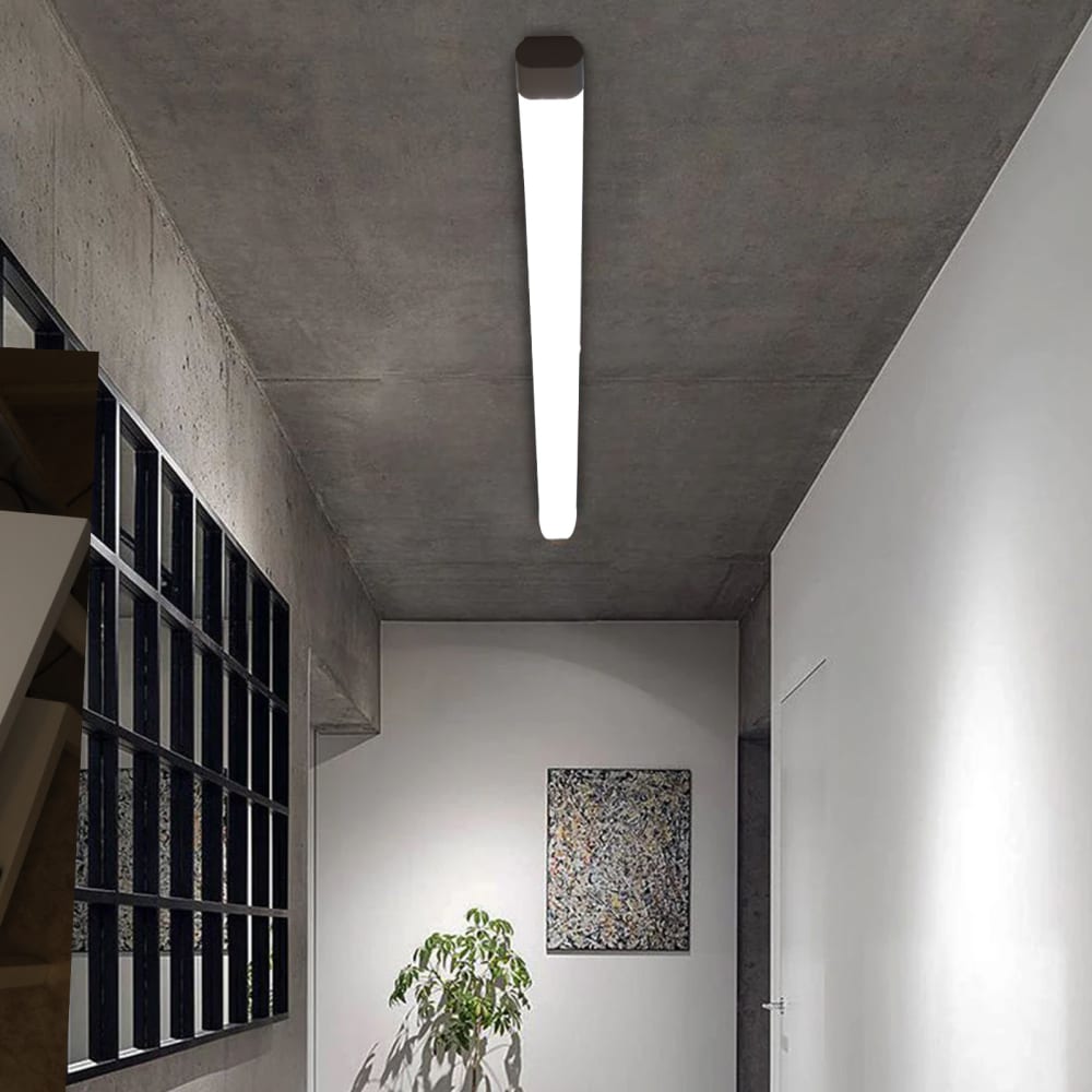 Pack 10 LED Linienleuchten Kunststoff weiß 120 cm 36W 6000K -