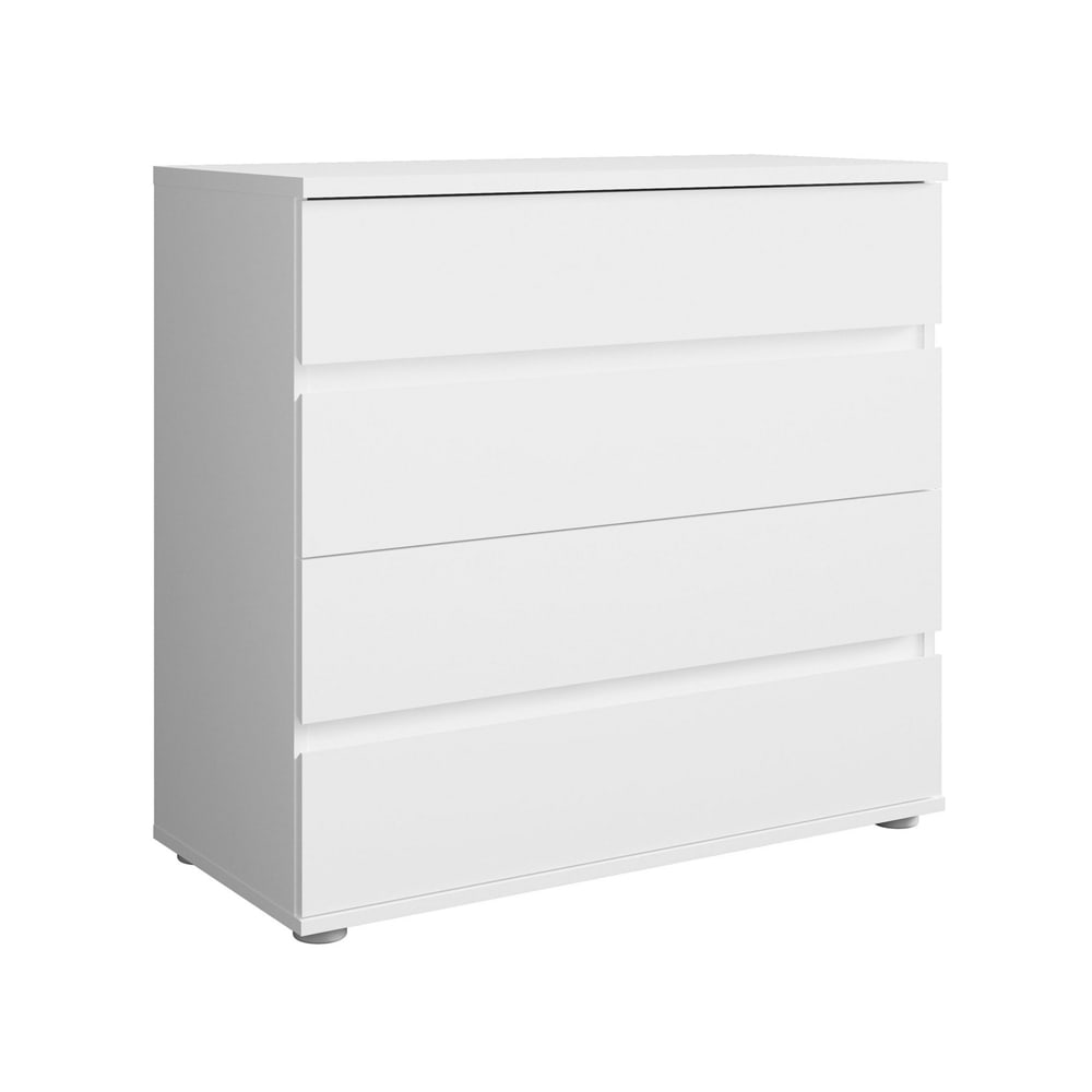 Feldmann-Wohnen Kommode Fino mit Schubladen aus Holz 92x42x85cm, weiß style modern - Spanplatte
