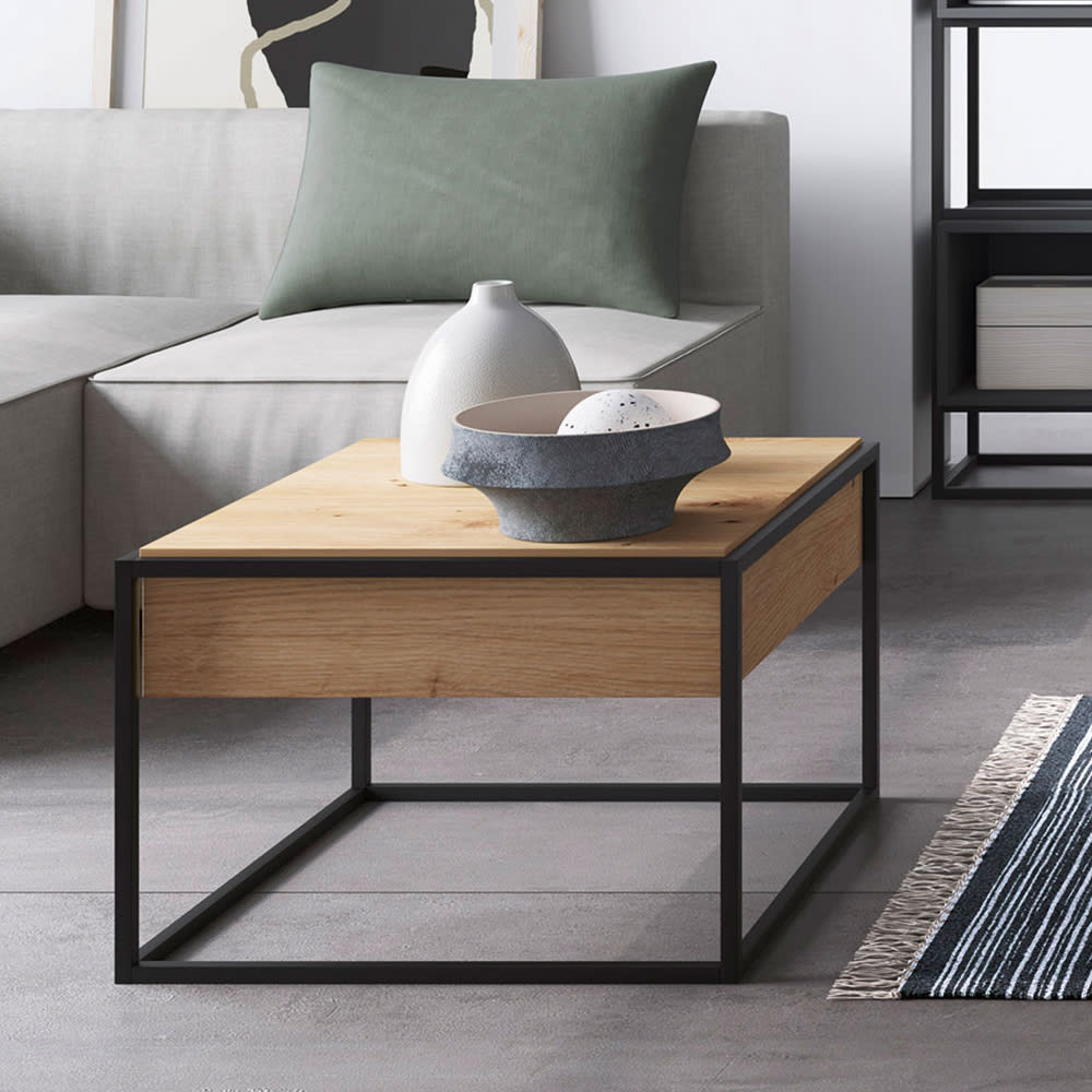 Couchtisch Enjoy mit Schublade 60x60x42, Eiche Artisan - Maisons