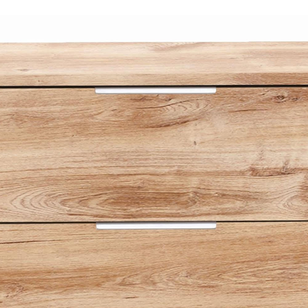 Nachtkonsole Easy Plus mit Schubladen 52x38x40cm Plankeneiche -