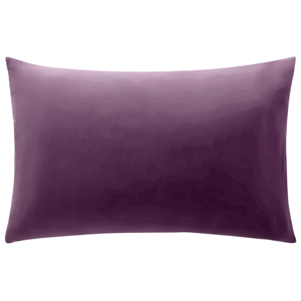 Taie sac en coton violet violine 50x70cm
