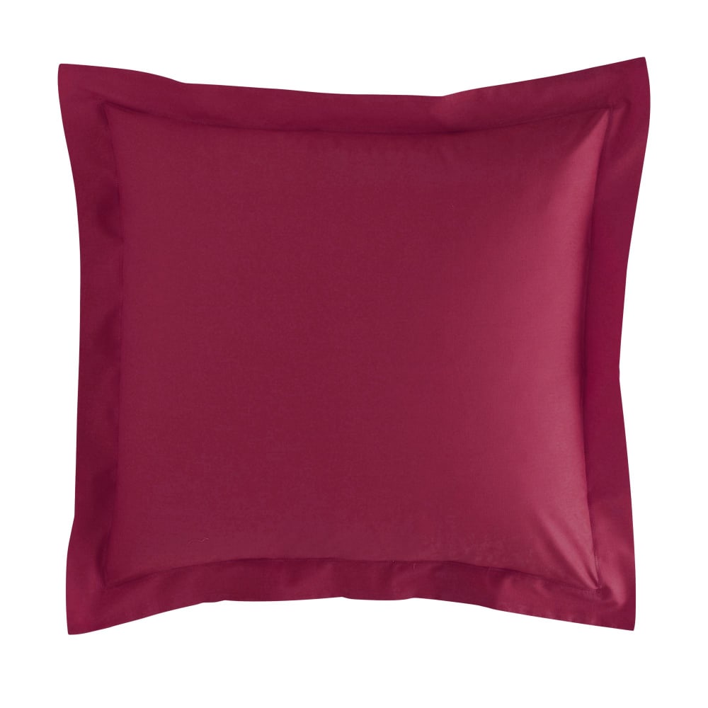Taie volant en coton rose indien 63x63cm