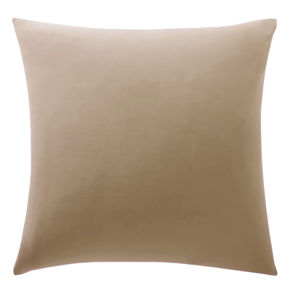 Taie sac en coton beige 63x63cm